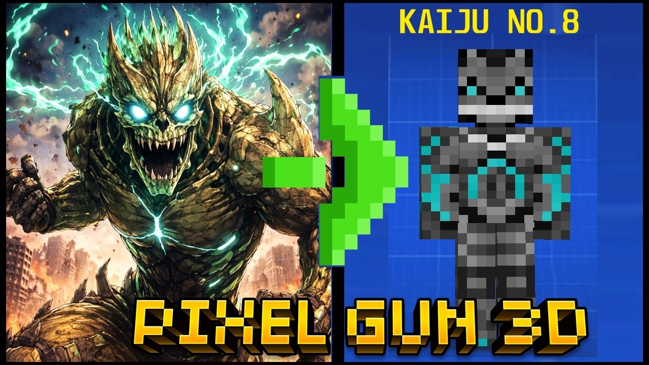 How to make Kaiju No. 8 in Pixel Gun 3D