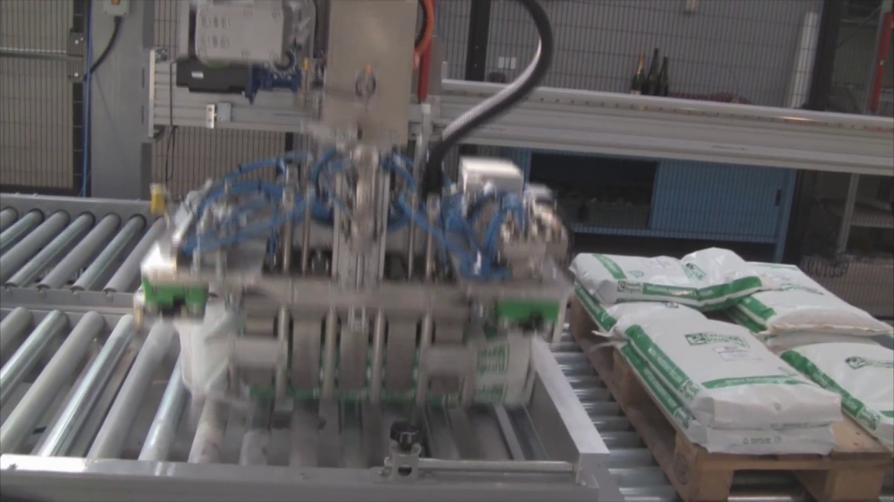 RMP - pallettizzatore di sacchi e filmatura
