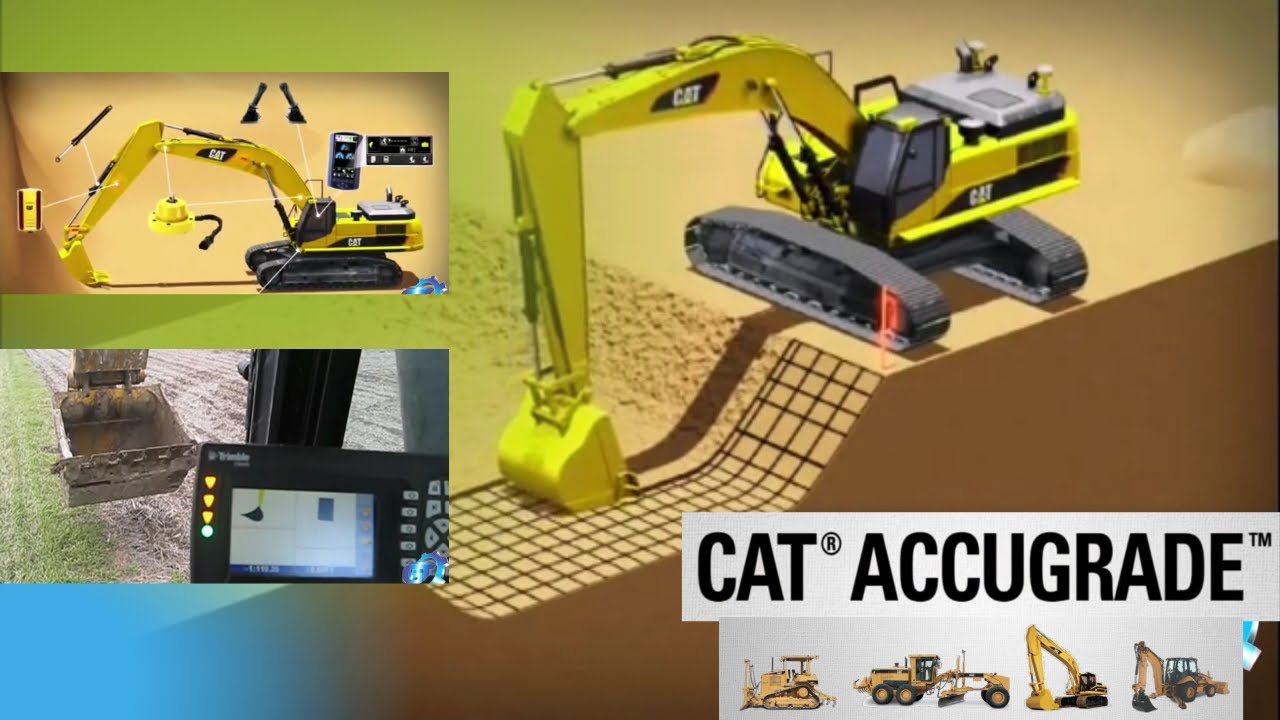 Tecnolog&iacute;a ACCUGRADE aplicada en excavadoras hidr&aacute;ulicas.