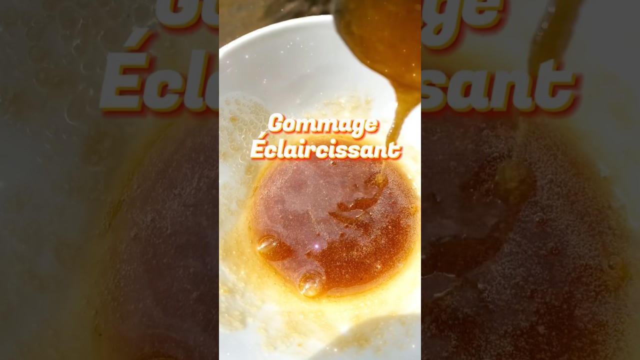 Gommage &eacute;claircissant naturel#skincare #skincareroutine #scrub #gommage #skincaretips #facemask