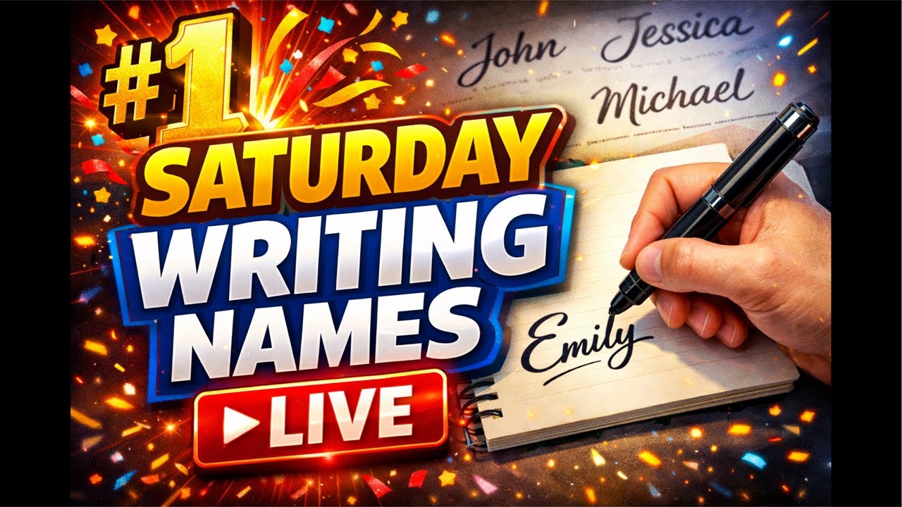 #1 Saturday Writing Names Live!