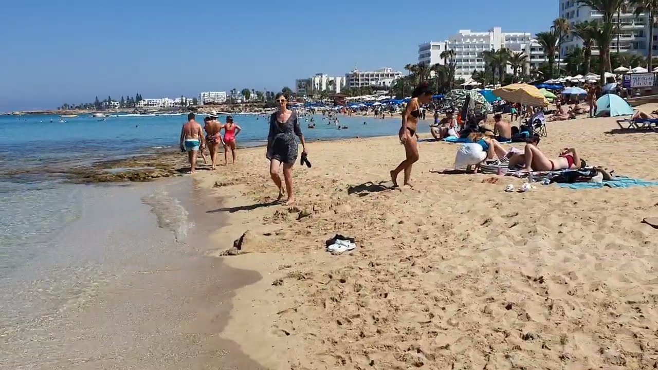 Vrisi beach in Protaras, Cyprus