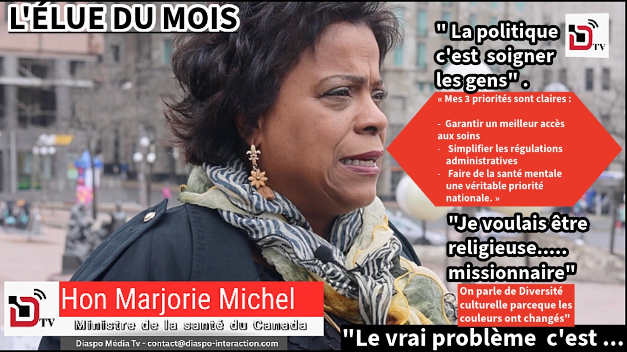 La Ministre de la Sant&eacute; du Canada Marjorie Michel r&eacute;pond sans d&eacute;tour