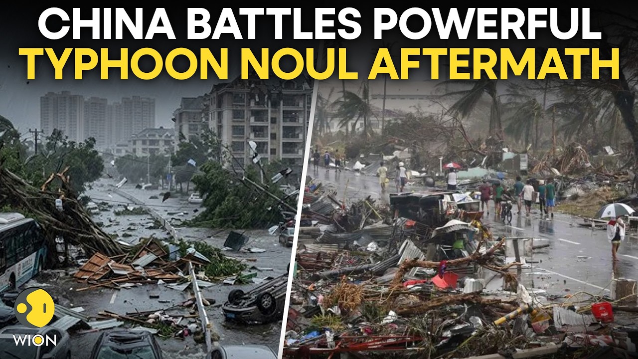 Typhoon Noul Batters China | 200,000 Evacuated, Massive Power Outages Hit Guangdong
