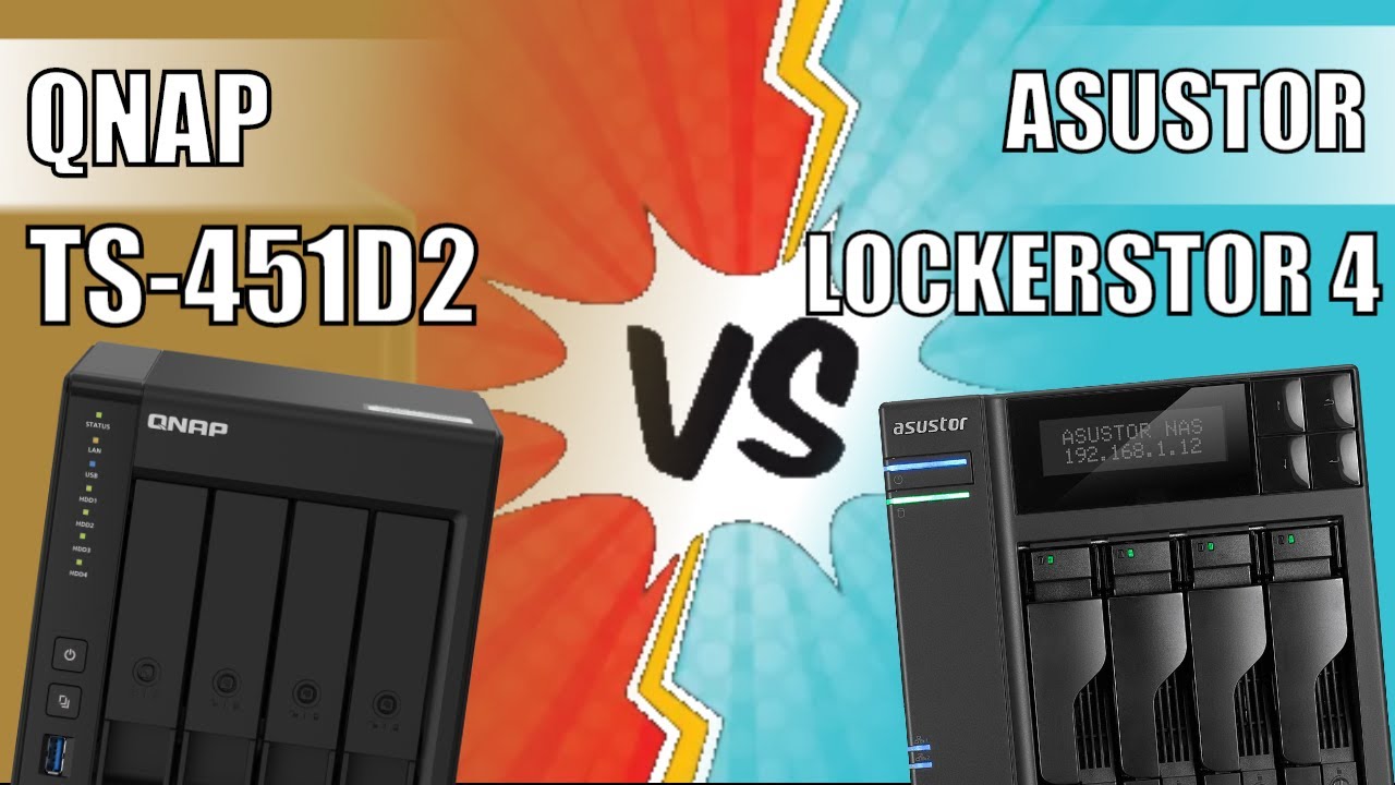 QNAP TS-451D2 vs LockerStor 4 NAS Comparison
