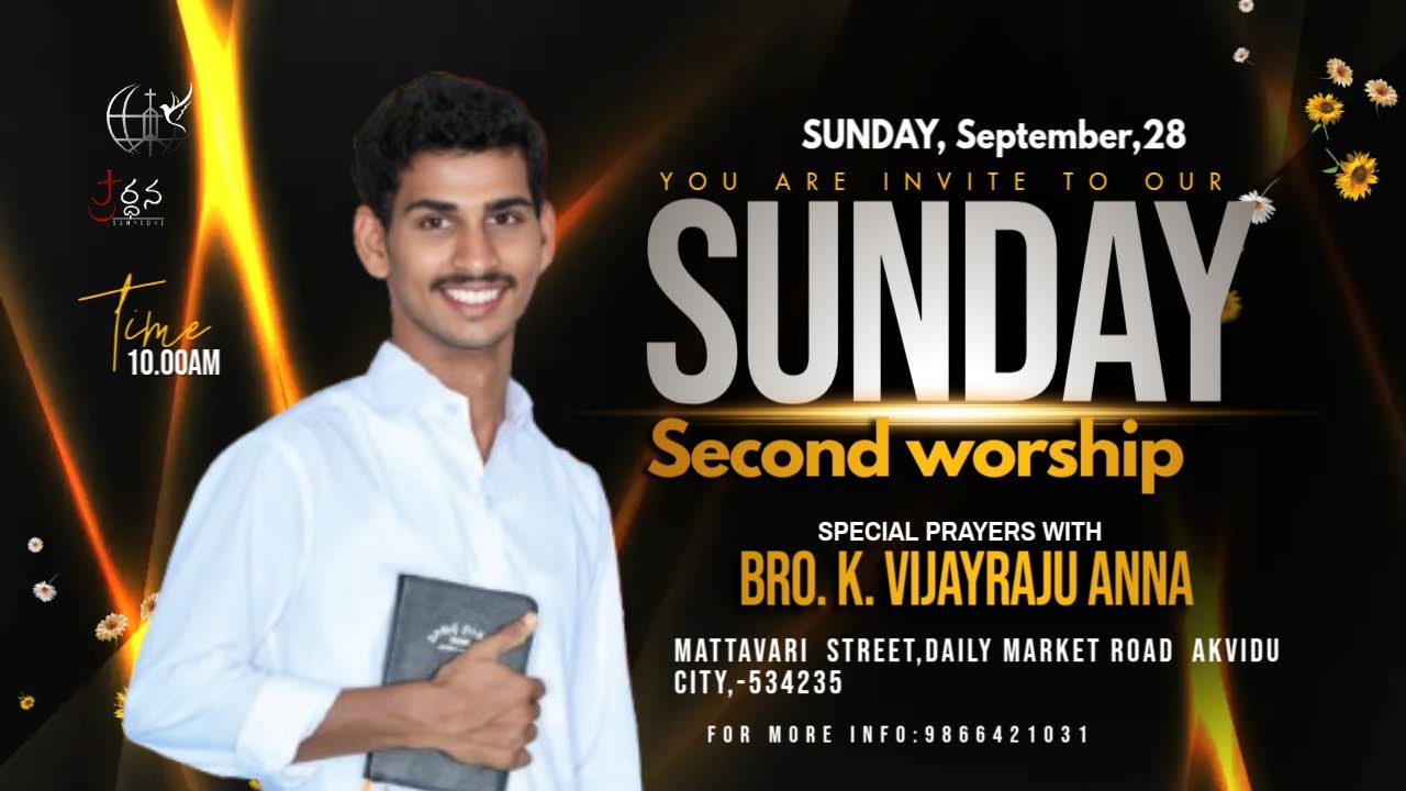 ఆదివారం రెండవ ఆరాధన//Bro.k.Vijay raju anna//PSG MINISTRIES #AKVIDU #watchnow#online worship🙏