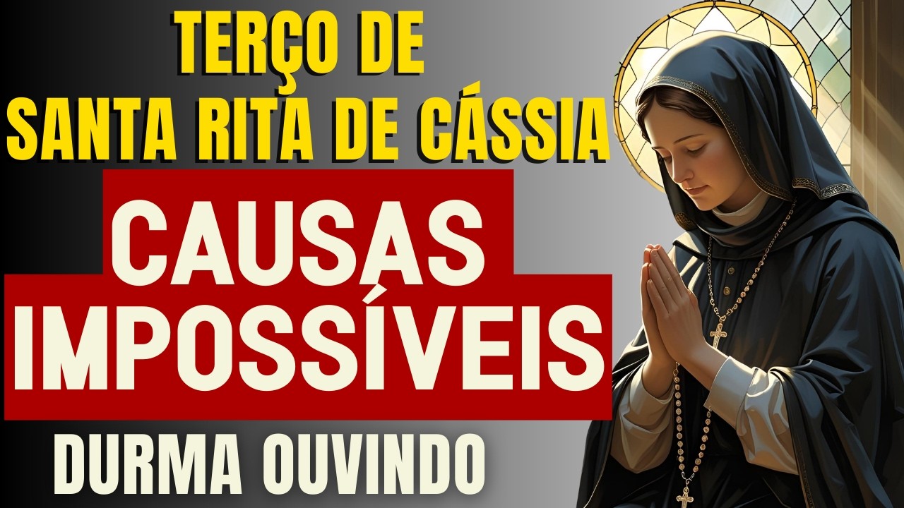 MILAGRE URGENTE! TERÇO DE SANTA RITA PARA MOMENTOS DE DESESPERO REZE NESSA NOITE