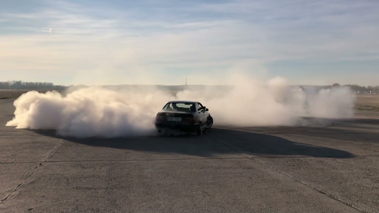 E36 V8 M62B44 upalanie burnout