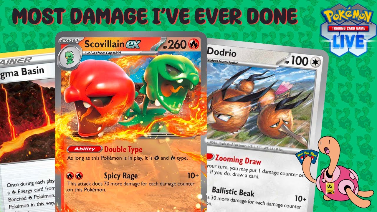 Scovillain ex TORCHES Any Opposing Pokemon! Pokemon TCGL Surging Sparks