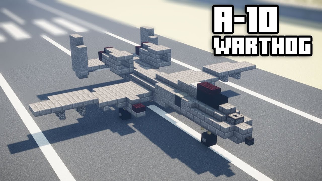 Minecraft A-10 Warthog Thunderbolt II Brrrt Tutorial