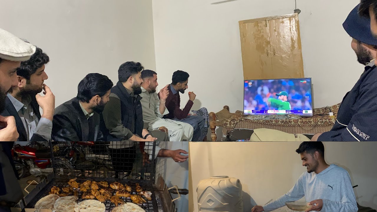 Pak vs India Match /Aj sab ny mil kar dekha sath mein BBQ party ki 🍗🍗 
