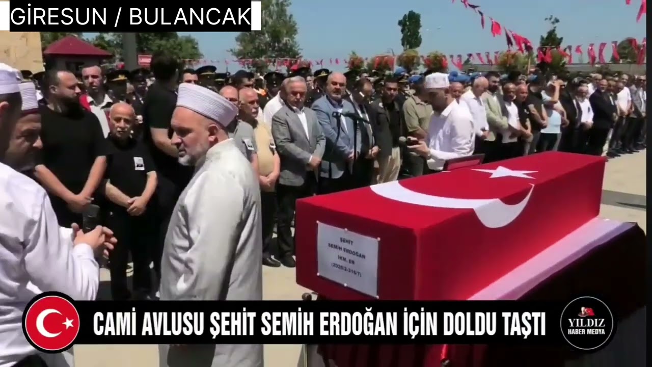 ŞEHİT SEMİH ERDOĞAN SON YOLCULUĞUNA UĞURLANIYOR #şehidimizvar #giresun #bulancak #hatay #iskenderun