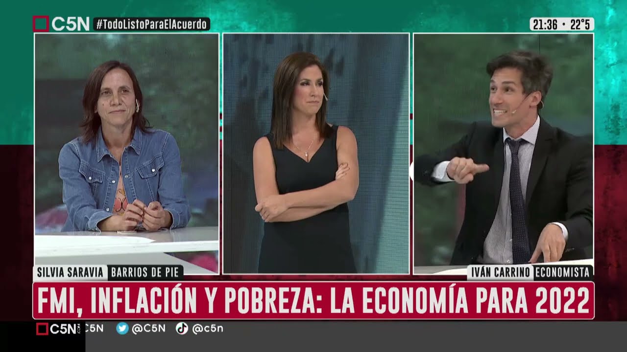 🔥🌶️ Debate en C5N - Iván Carrino con Silvia Saravia de 