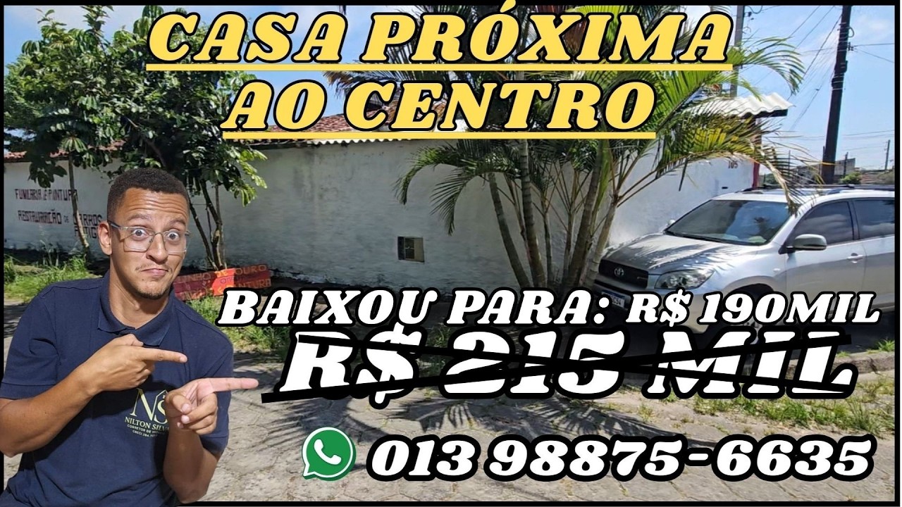 Casa próxima ao Centro | R$ 215 Mil