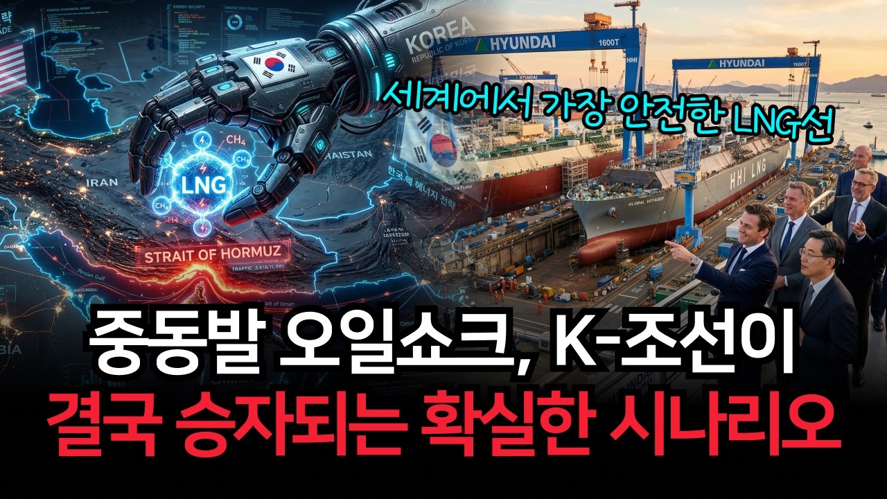 미국-이란 전쟁 속 호르무즈 봉쇄가 만든 K-조선 역대급 기회, 중국에 뺏긴 LNG선 주도권 30조 시장 싹 쓸어올까?
