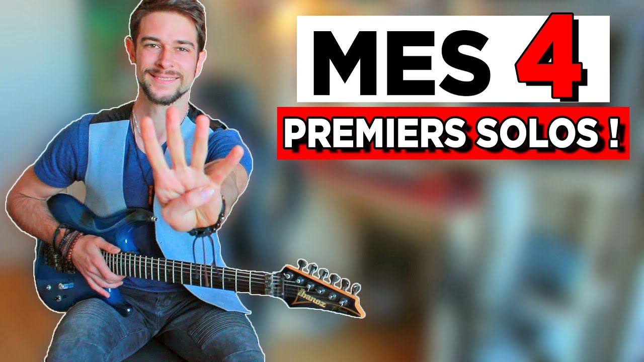 LES 4 PREMIERS SOLOS QUE J'AI APPRIS À LA GUITARE !