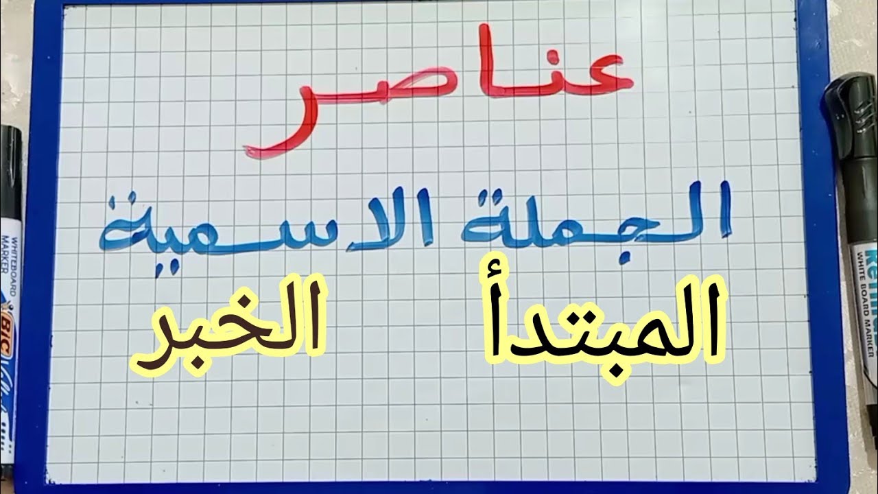 الدرس294:عناصر الجملة الاسمية/المبتدأ و الخبر وإعرابهما / الجزء الأول