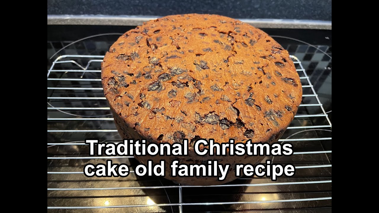 Traditional Christmas cake old family recipe