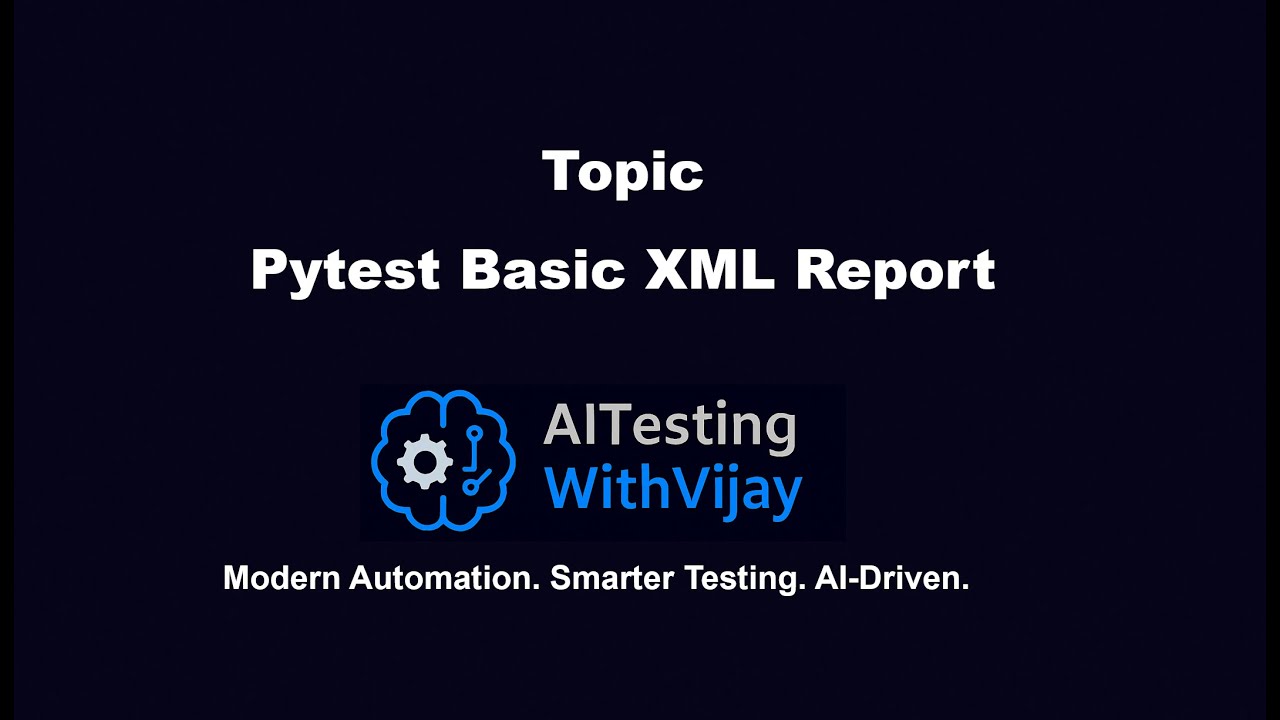Pytest XML Report | How to Generate JUnit XML Test Reports #pytest #pythonautomation