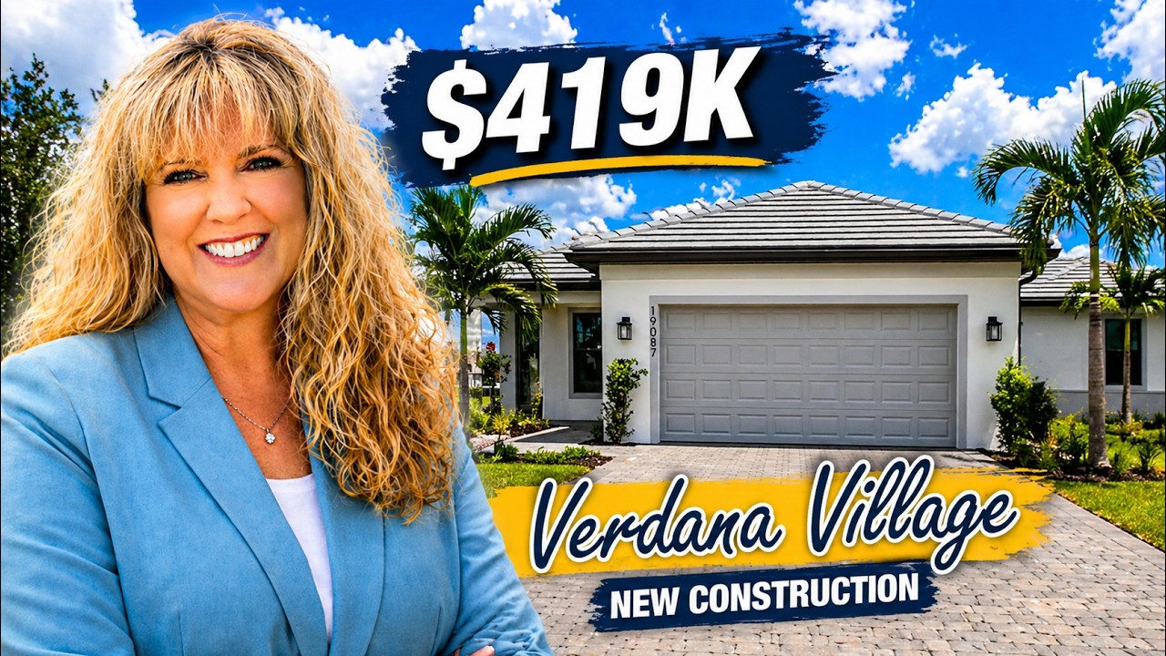 Moving to Estero Florida  $419K New Construction Home Tour Verdana Village