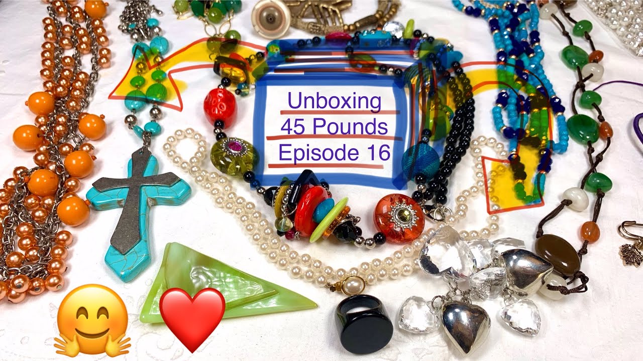 😱 45 фунтов, эпизод 16 💎 Распаковка украшений! Стекло ручной работы! Винтажные кольца! Распродажа...