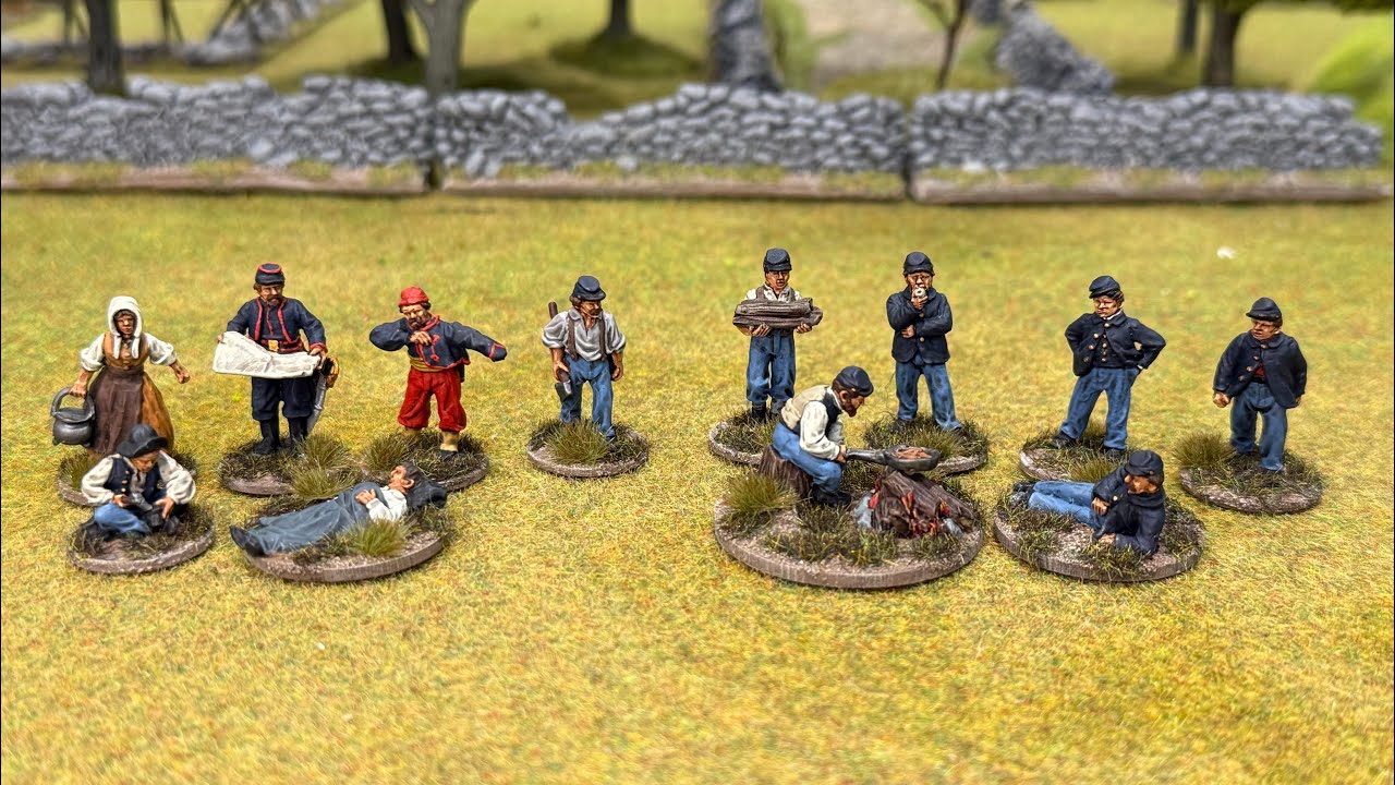 Perrys ACW Union Camp Figures 