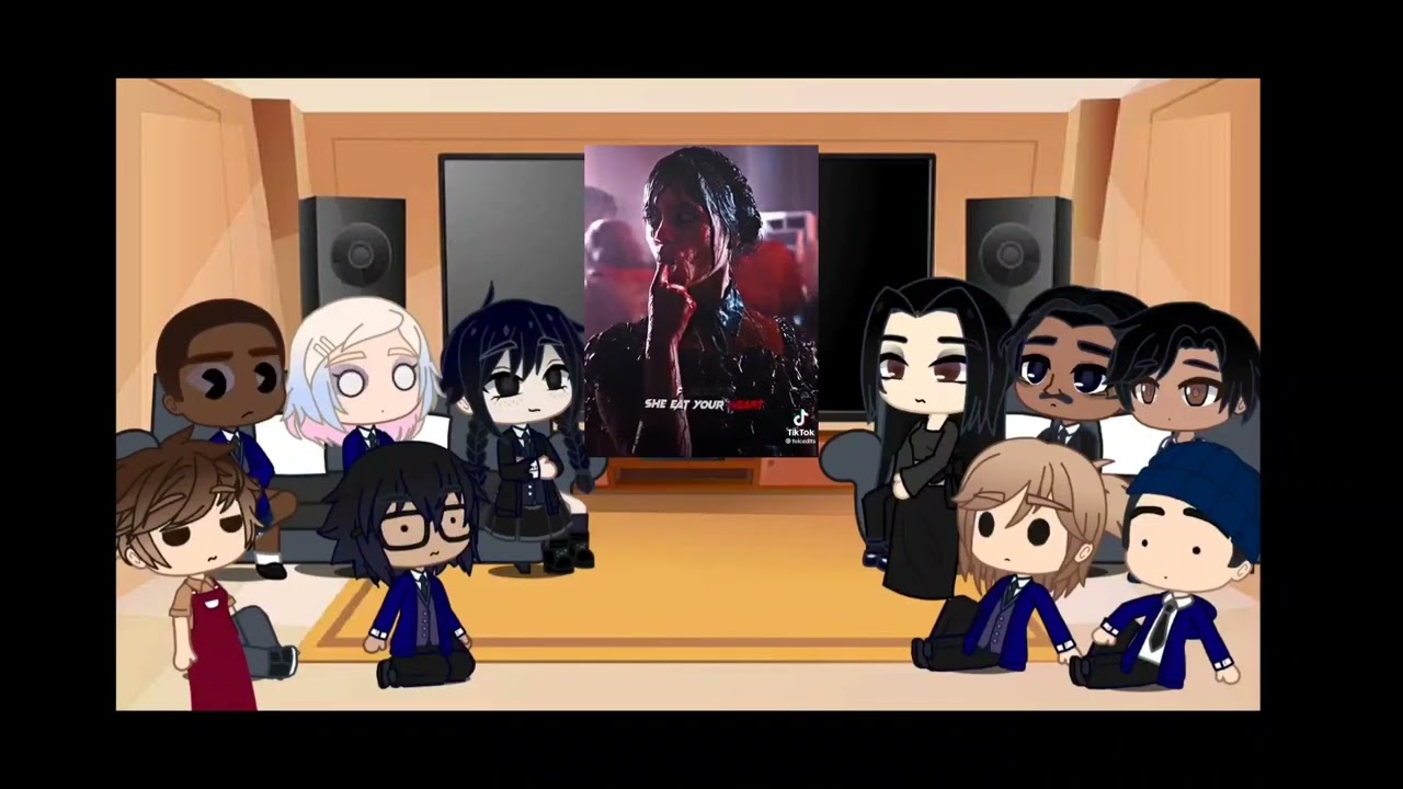 Past Wednesday Reacts! ||| Addams Family, Nevermore Students + Tyler ||| (Slightly Wenclair)