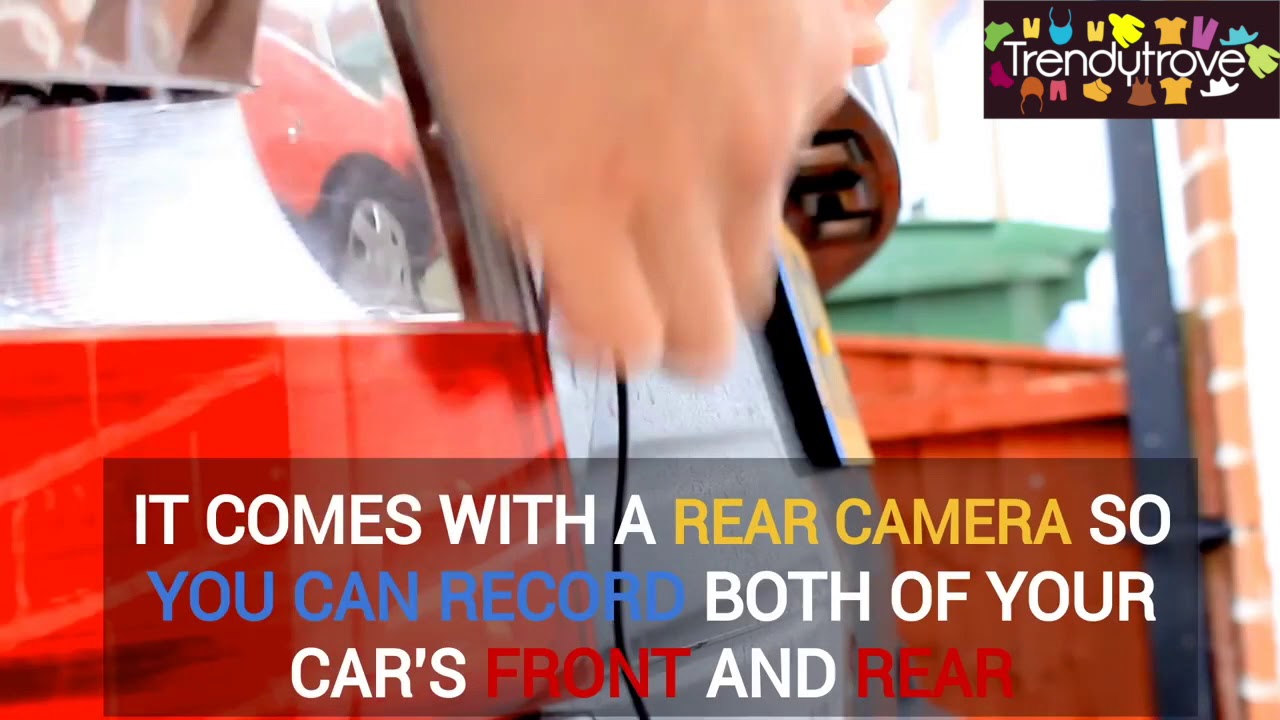 TripCam&trade; PRO - Car 1080P Dual Lens Dash Camera