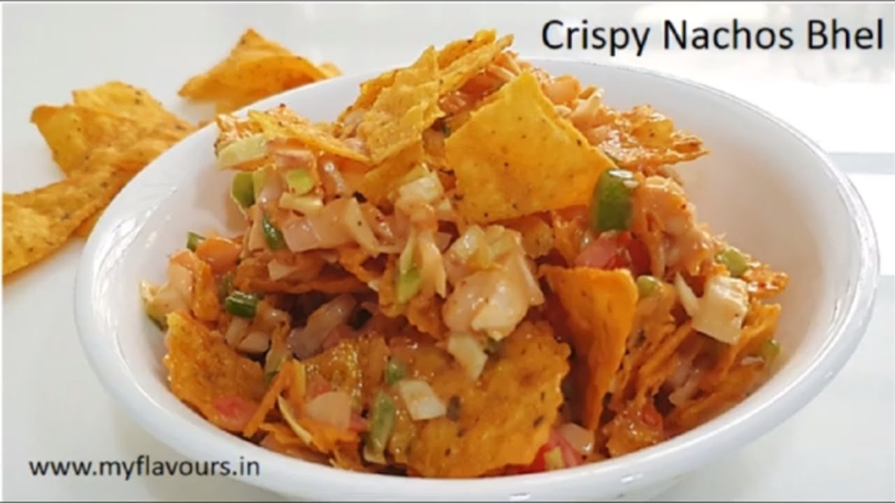 Crispy Mexican Bhel/5 minute Nachos Bhel-NoCook-instant-Nachos Snacks Recipe/Bhel Recipe