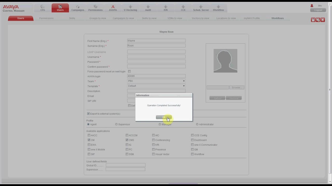 ACCCM - Agent Creation