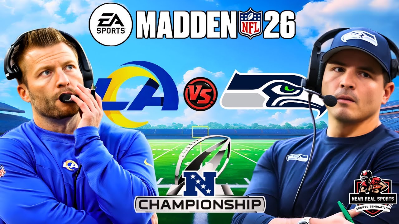 RAMS vs SEAHAWKS | NFL PLAYOFFS - CHAMPIONSHIP ROUND | MADDEN 26 PREDICTIONS