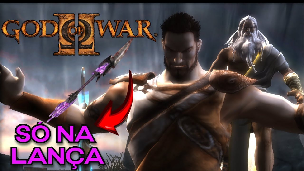 God of War 2 - VERY HARD HERCULES SÓ NA LANÇA DO DESTINO (PS3 EMU)