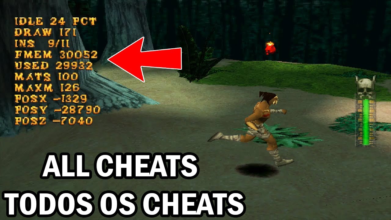 Akuji The Heartless (PS1) - All Cheats (Todos os Cheats)