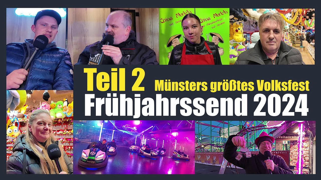 Reportage Teil 2 / Frühjahrssend Münster 2024 / Alle Fahrgeschäfte / Send / Kirmes / Kermis