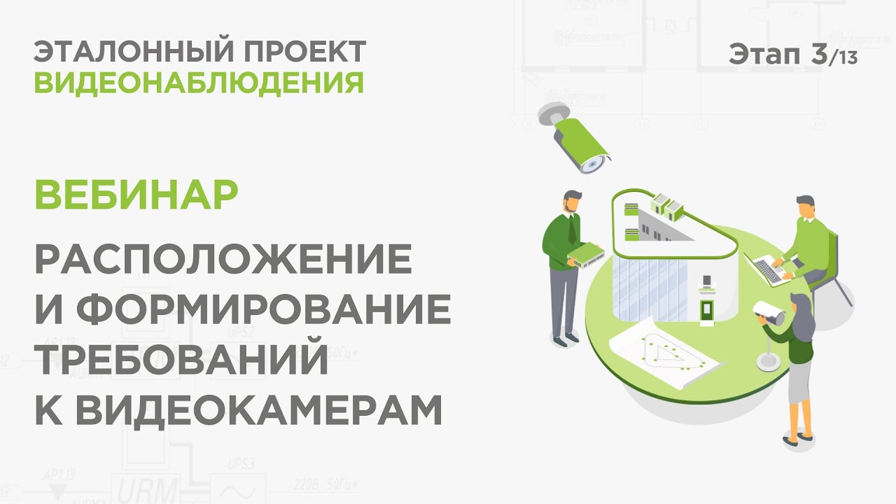 Расположение и формирование требований к видеокамерам. Практический вебинар Реалити Эталонный проект