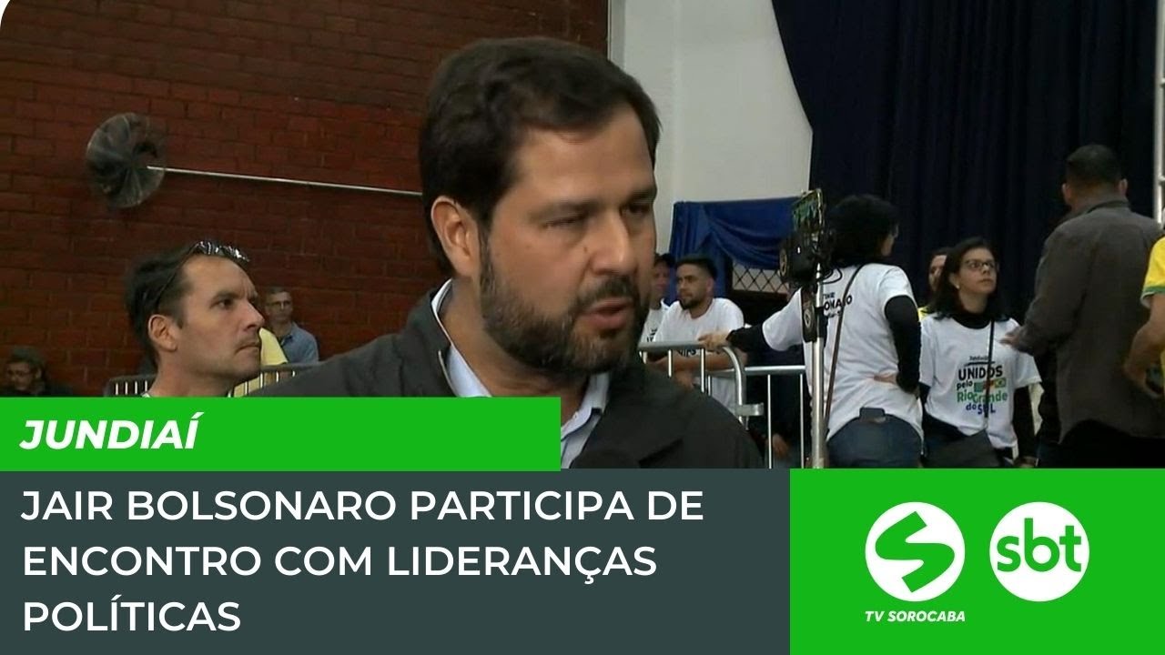 Jair Bolsonaro participa de encontro com lideranças políticas em Jundiaí | TV Sorocaba SBT