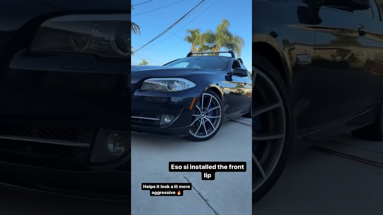 535i f10 bmw non m sport bumper with lower lip installed