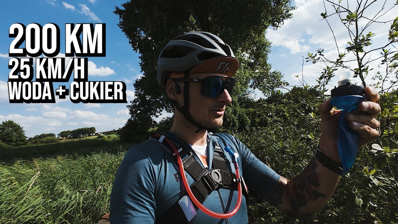 200 km ROWEREM tylko na WODZIE z CUKREM!