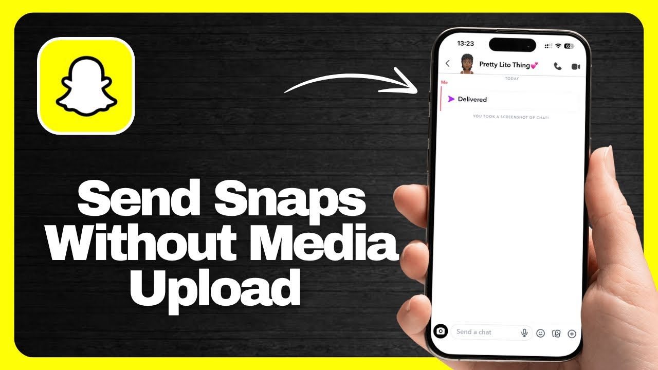 How to Send Snaps Without Media Upload on Snapchat