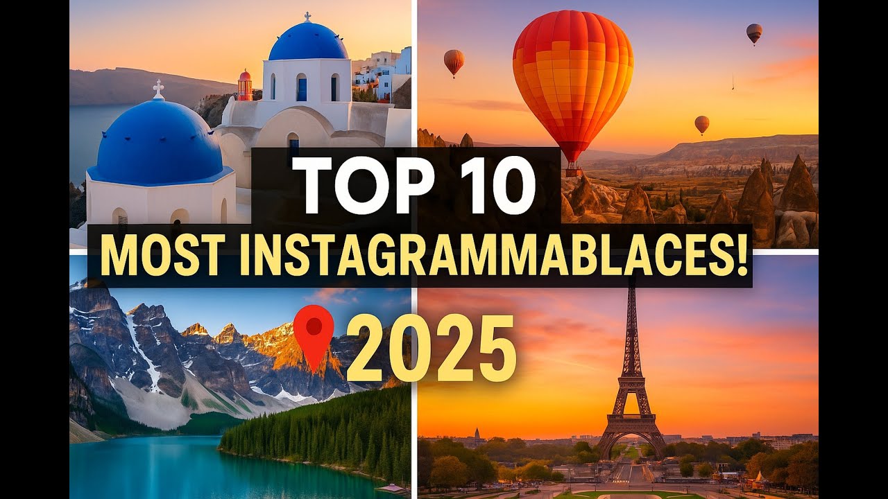 Top 10 Most Instagrammable Places in the World to Visit in 2025 🌍📸
