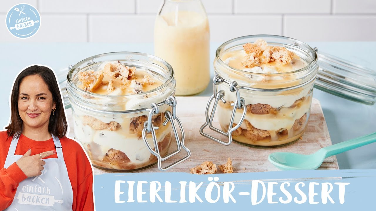 Eierlikör-Dessert 🥚🍮  | 15-Minuten Rezept | Einfach Backen