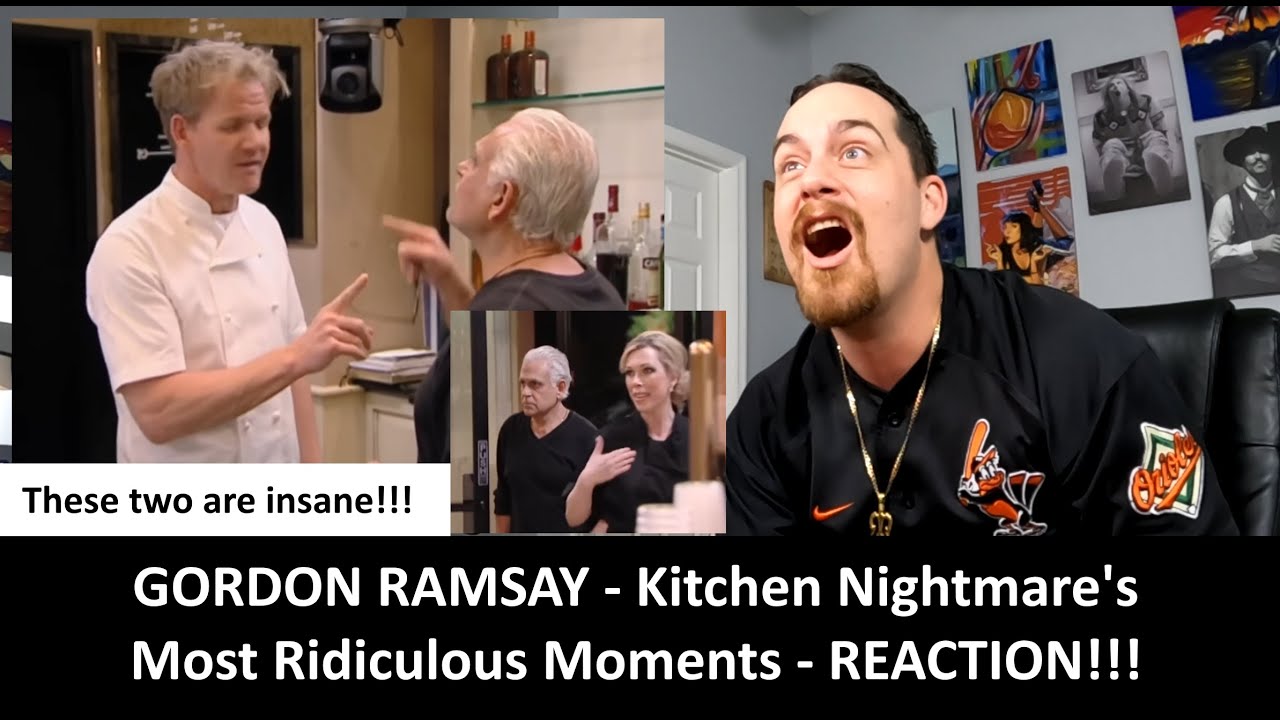 Самые нелепые моменты из «Кошмара на кухне» от American Reacts — Гордон Рамзи РЕАКЦИЯ