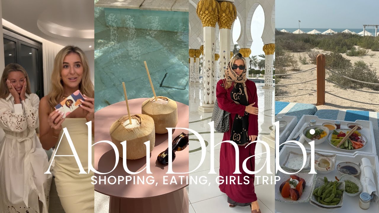 Abu Dhabi Travel Vlog - Shopping & Food In Abu Dhabi, Saadiyat Island, Sheikh Zayed Grand Mosque