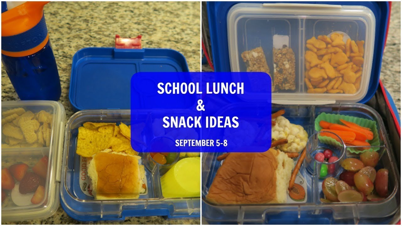 School Lunch and Snack Ideas #2