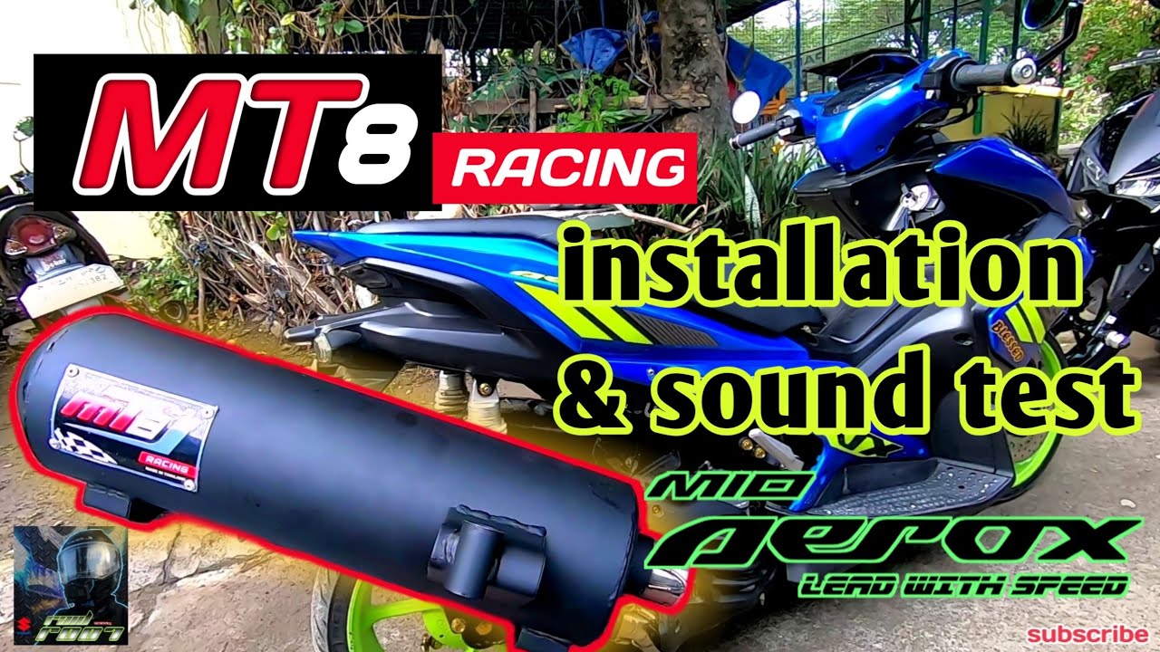 MT8 Power Pipe for Yamaha Aerox Installation and Sound Test