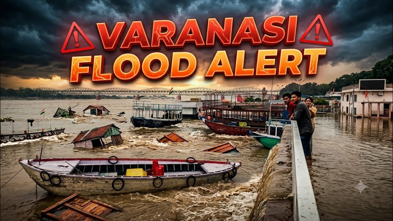 ​Varanasi Floods: Shocking Scenes, 84 Ghats Submerged | Ganga Nears Danger Mark