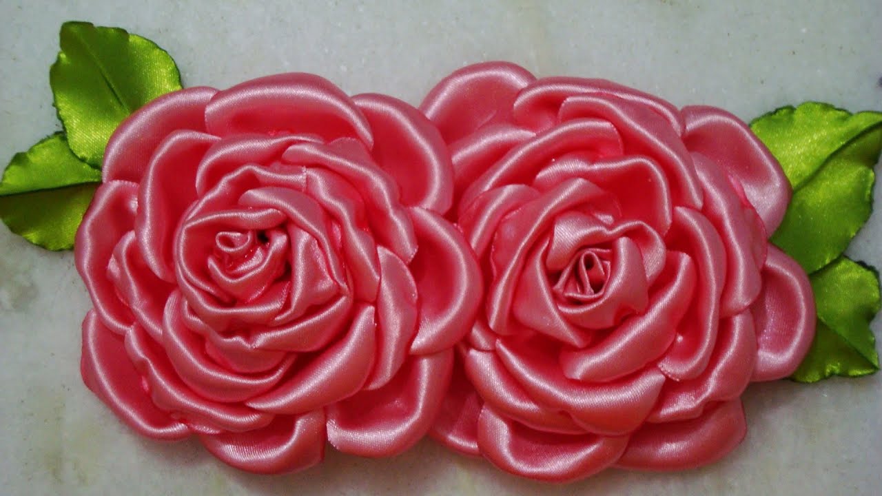 😱🌹😍ROSA DE CETIM - APRENDA À  FAZER e MONTAR a ROSA Lindaa número 3 PASSO à PASSO!!😍🌹😱😱