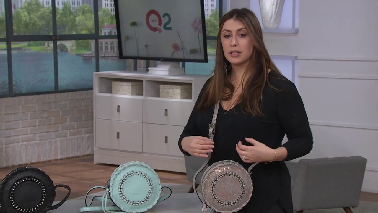 Aimee Kestenberg Leather Canteen Crossbody-Paris on QVC