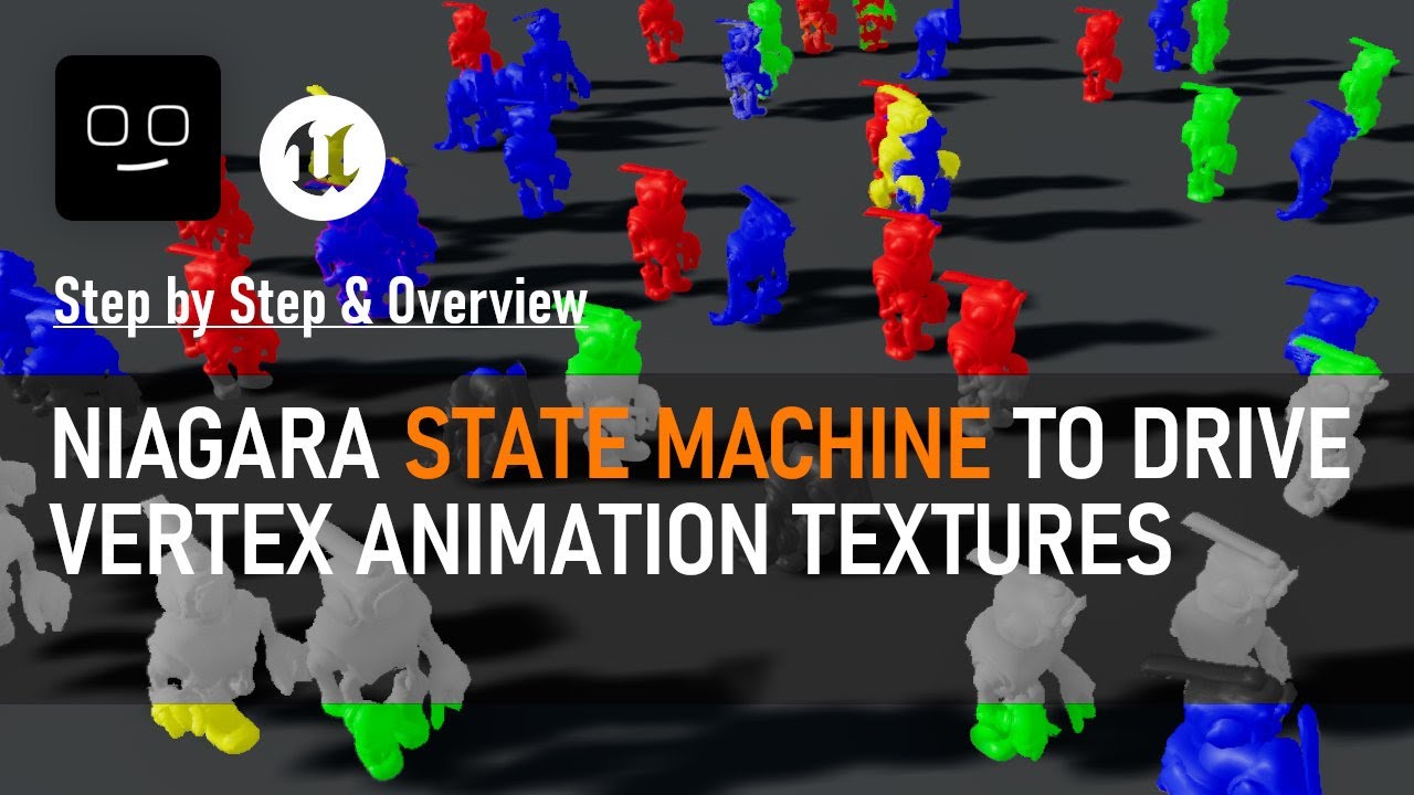 Driving VATs & Shaders in Unreal Engine Using Niagara and State Machines