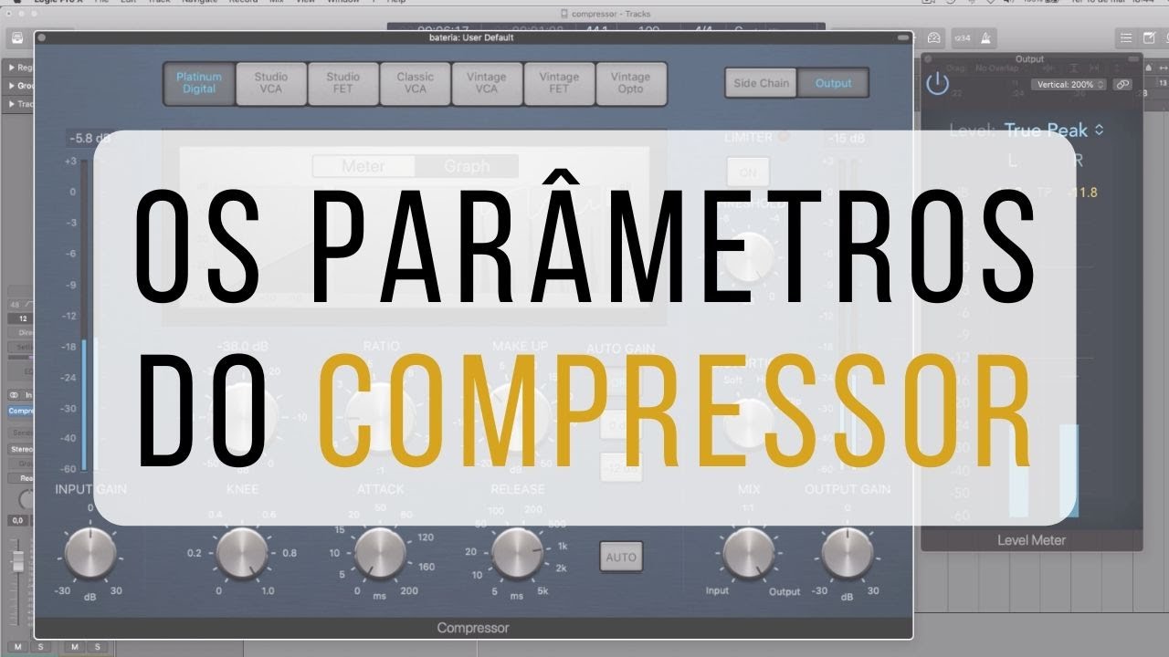 Os parâmetros do compressor de áudio! # 65